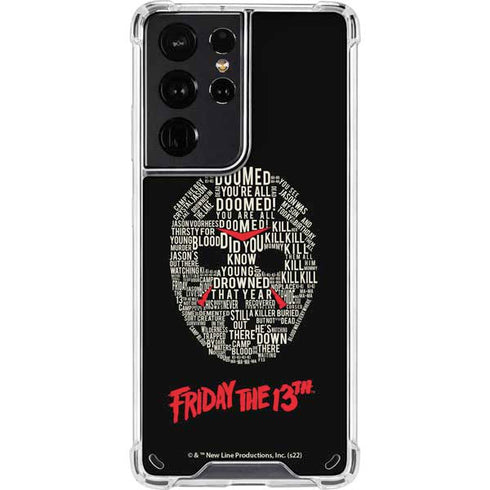Warner Bros Friday the 13th Doomed Galaxy S21 Ultra 5G Clear Case